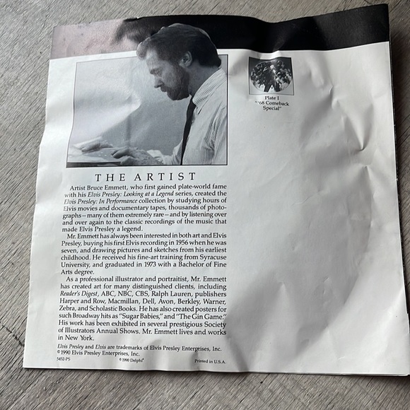 Elvis Presley “King of Las Vegas” Plate - Picture 7 of 7